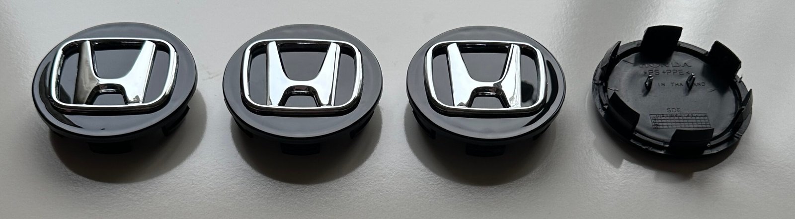 4 pcs (Set) 58mm - 2.28inch Black Honda Wheel Center Hub Caps - Image 5