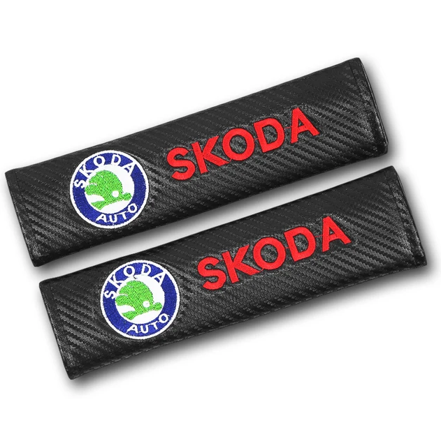 2 pcs Skoda Car Styling Safety Belt Cover Protection Shoulder Pad Cushion Harness Pad