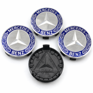 4pcs Dark Blue Mercedes-Benz 75mm Wheel Center Caps – A1714000025