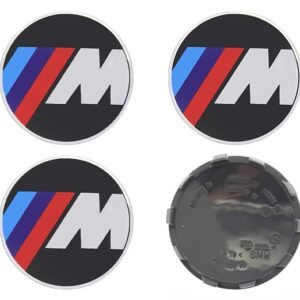 4 pcs (Set) 56mm - 2.20inch Black BMW M Wheel Center Hub Caps