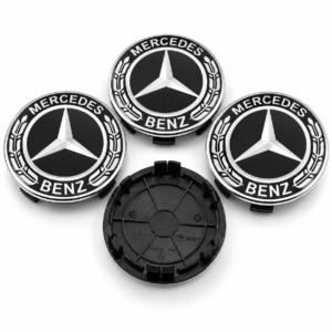 4pcs Black Mercedes-Benz 75mm Wheel Center Caps – A1674015900
