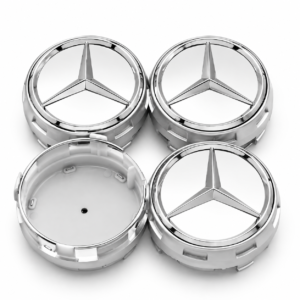 4pcs Silver Mercedes-Benz AMG 75mm Wheel Center Caps – A0004000900