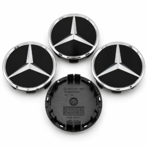 4pcs Matte Black Mercedes-Benz 75mm Wheel Center Caps – A0004003800