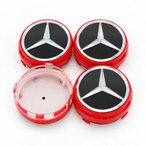 4pcs Red Mercedes-Benz AMG 75mm Wheel Center Caps – A0004000900