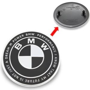 BMW KITH Black & White Roundel Emblem Badge – 8132375 – 82mm / 74mm