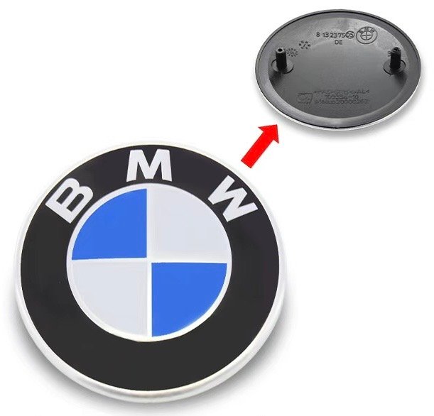 BMW Blue White Roundel Emblem Badge – 8132375 – 82mm / 74mm