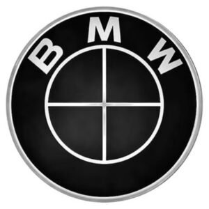 BMW 82mm Full Black Roundel Emblem Badge – 51147057794 – E81 E87 F10 F11 F07 F06 F12 F13