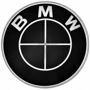 BMW 82mm Full Black Roundel Emblem Badge – 51767288752